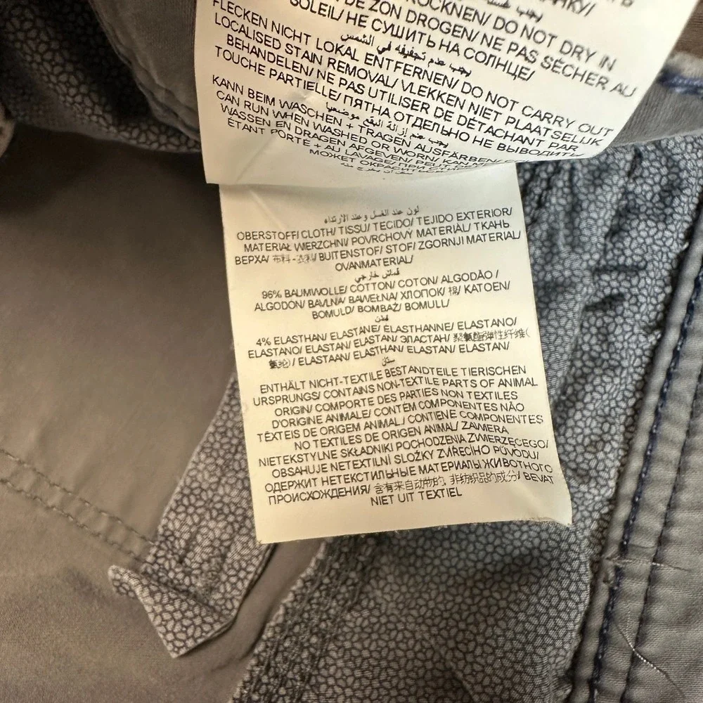 Brax Feel Good Cooper Fancy Mens Grey Regular Fit Pants 35x27 87-1507/06
